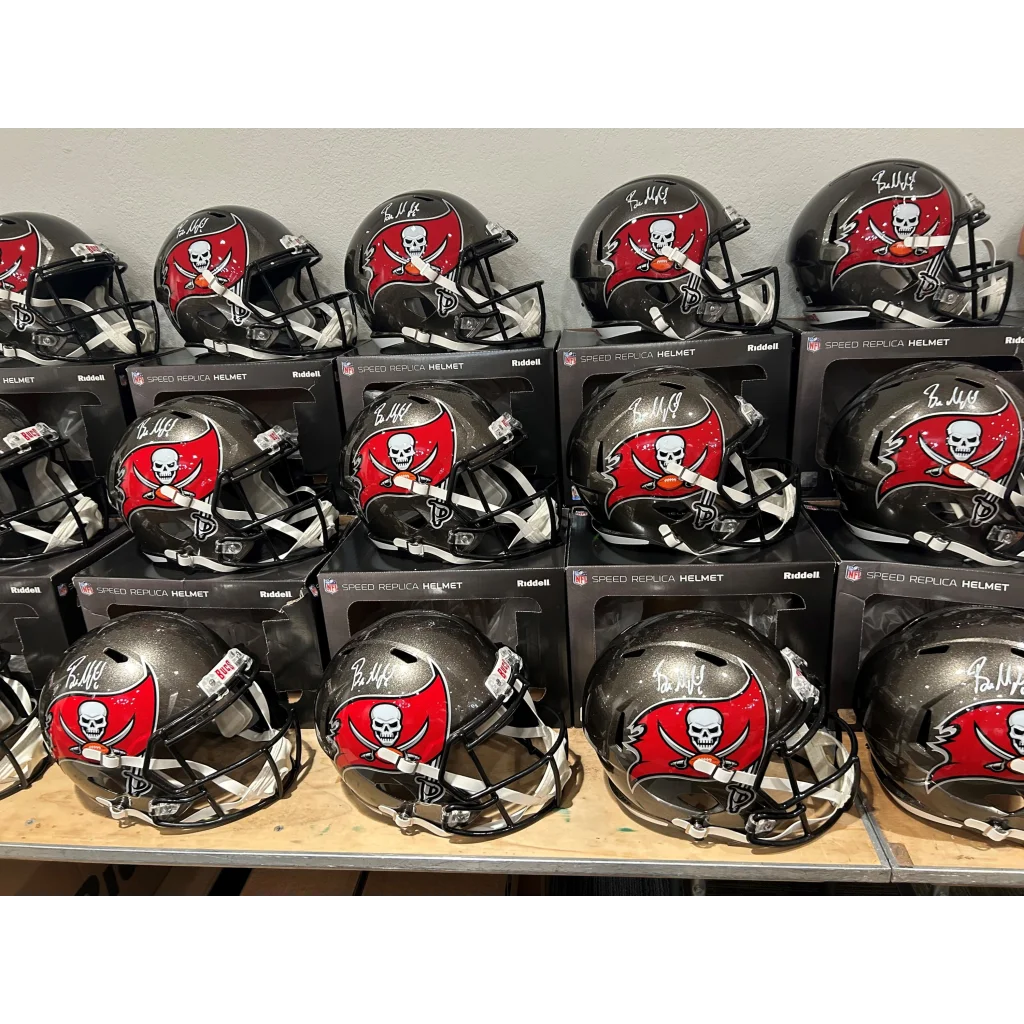 Baker Mayfield autographed black Tampa Bay Buccaneers replica helmet