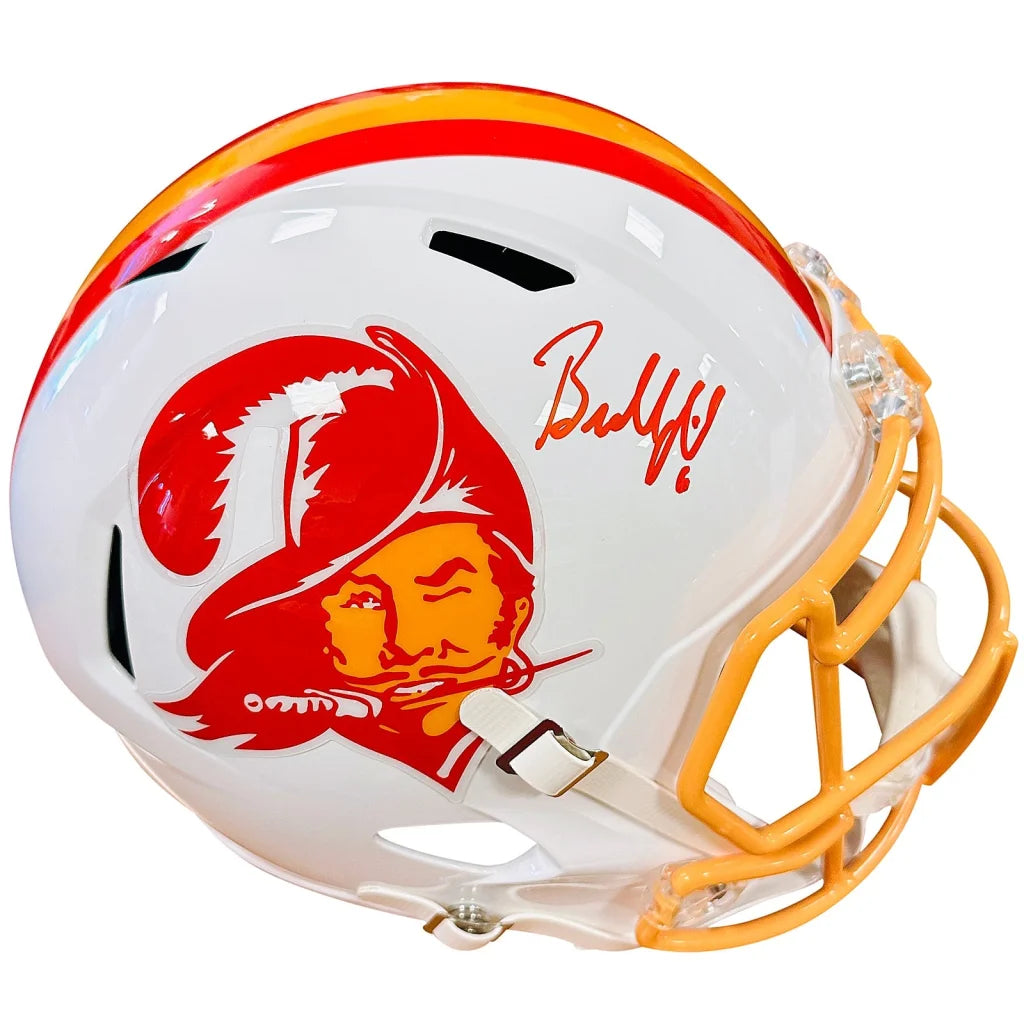 Baker Mayfield autographed Tampa Bay Buccaneers throwback mini helmet