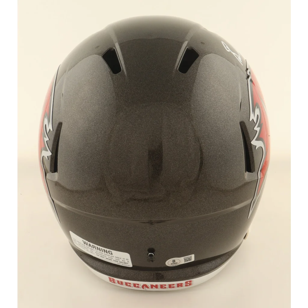 Baker Mayfield signed Buccaneers speed helmet, black glossy finish