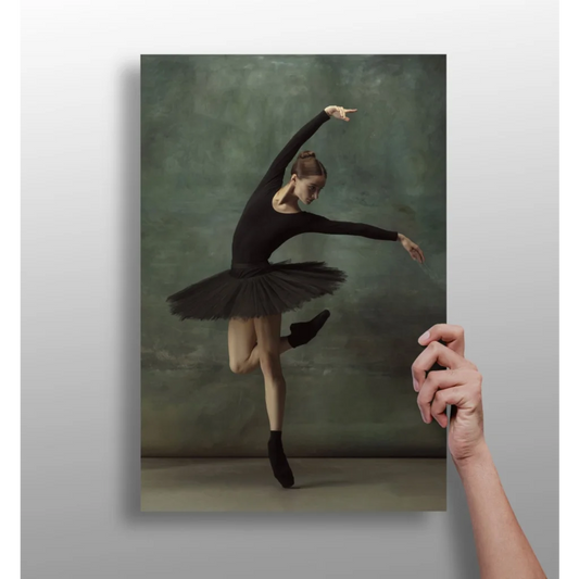 Graceful Black Ballerina Insigne Aluminum Prints | Insigneart USA | vintageantiquesgifts.com