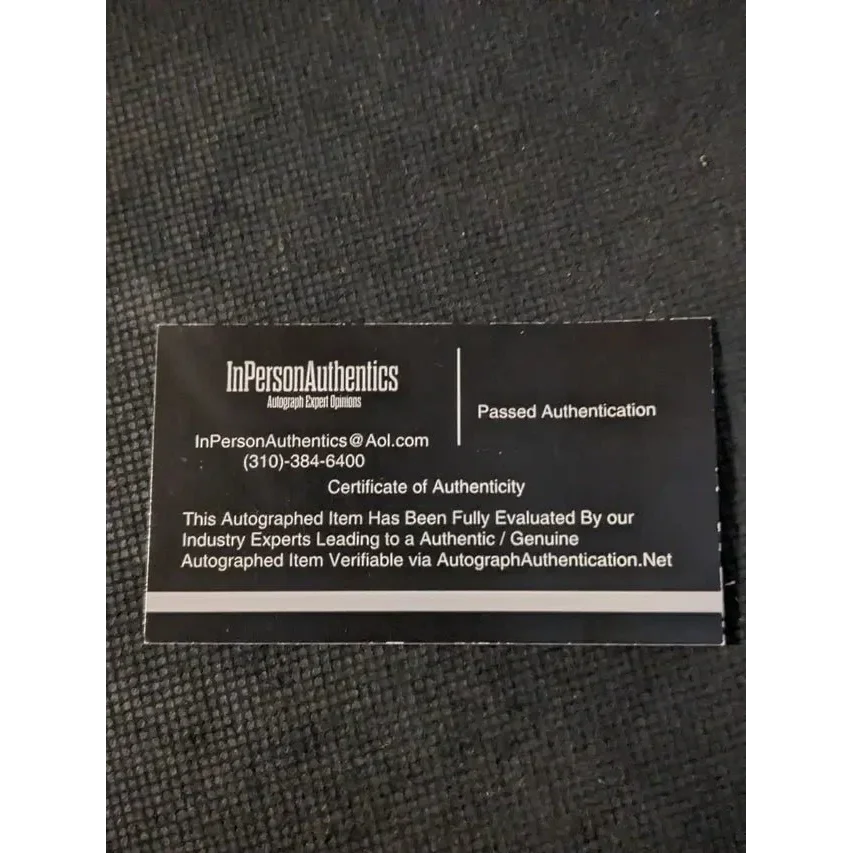 Black authentication card for Bam Adebayo Miami Heat autographed item