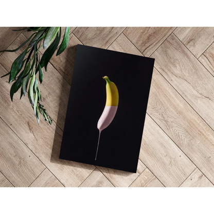Vibrant Pop Art Banana Insigne Aluminum Prints | Modern Wall Art Decor | vintageantiquesgifts.com