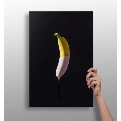 Vibrant Pop Art Banana Insigne Aluminum Prints | Insigneart USA | vintageantiquesgifts.com