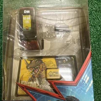 Bandai Vital Hero Digimon Red black watch with yellow screen in dino pack