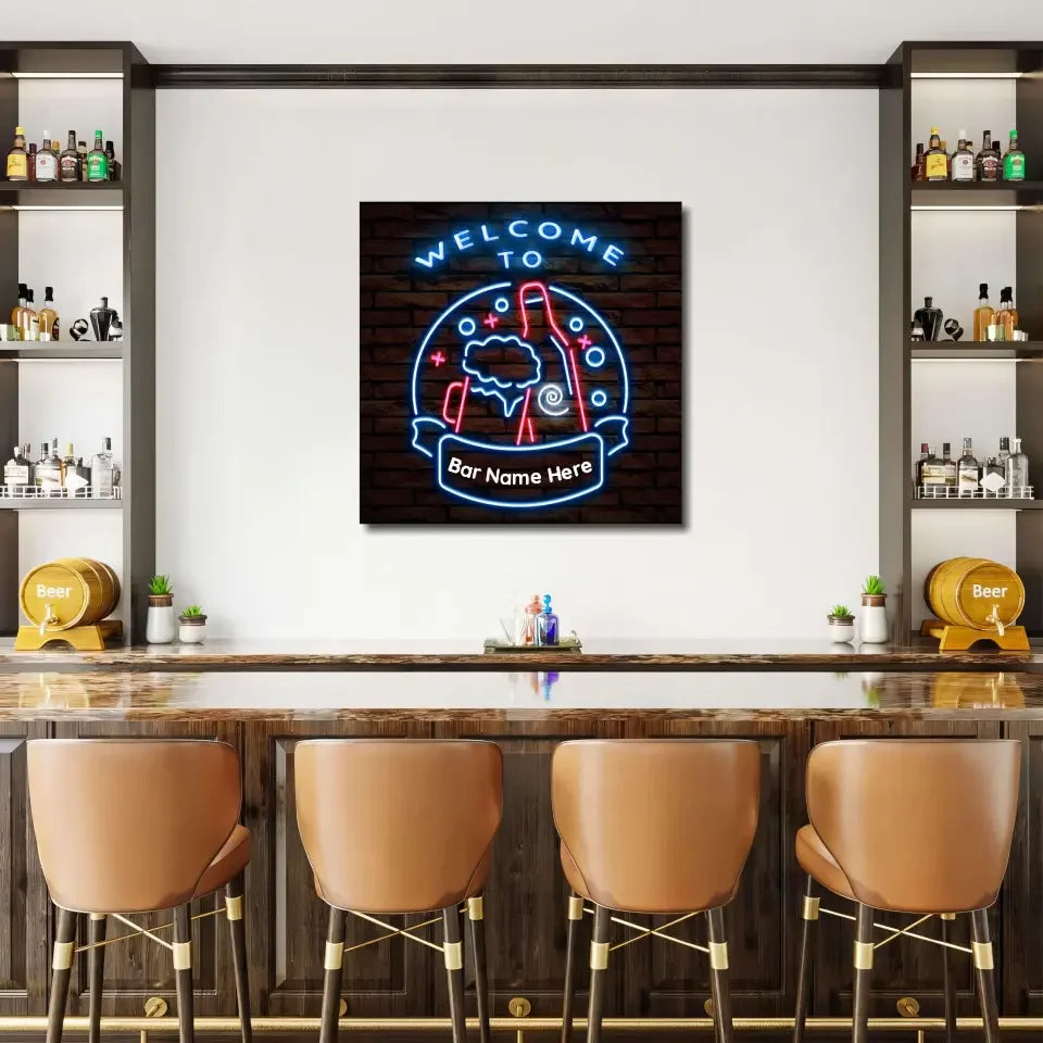 Personalized Bar Signs That Light Up Your Space | Contemporary Home Wall Art | vintageantiquesgifts.com
