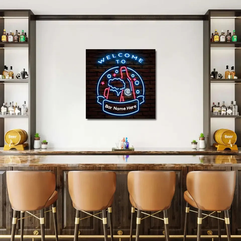 Personalized Bar Signs That Light Up Your Space | Modern Wall Art Decor | vintageantiquesgifts.com