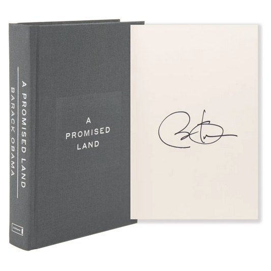 Barack Obama autographed Promised Land deluxe signed edition book