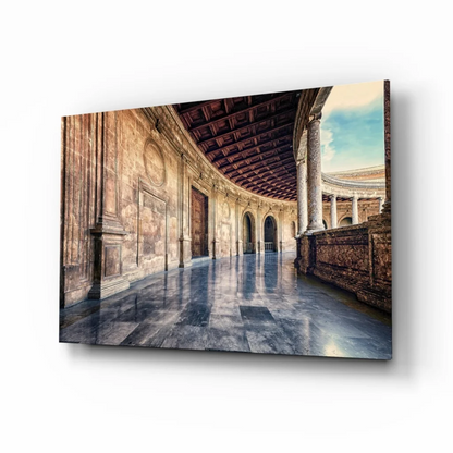 Grand Marble Hallway Canvas Wall Art Print | Insigneart USA | vintageantiquesgifts.com
