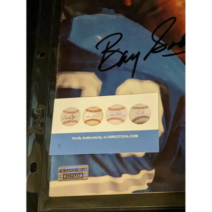Barry Sanders autographed memorabilia with official COA and authenticity verification