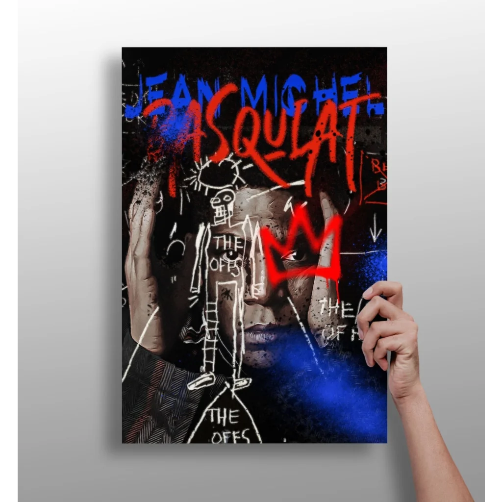 Basquiat Graffiti Insigne Aluminum Prints Electrify Your Walls | Insigneart USA | vintageantiquesgifts.com