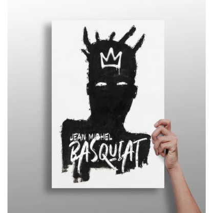 Jean Michel Basquiat Crown Canvas Print Four Panel Set | Insigneart USA | vintageantiquesgifts.com