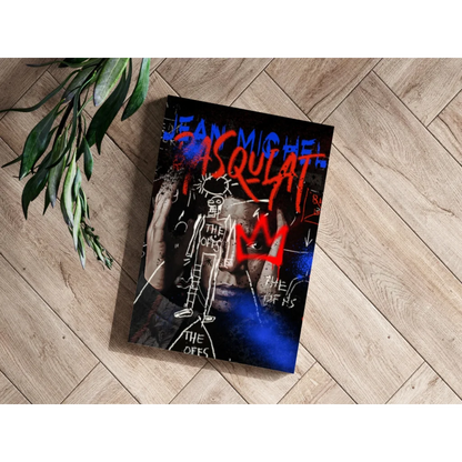 Basquiat Graffiti Insigne Aluminum Prints Electrify Your Walls | Modern Wall Art Decor | vintageantiquesgifts.com