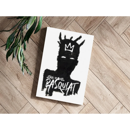 Jean Michel Basquiat Crown Canvas Print Four Panel Set | Modern Wall Art Decor | vintageantiquesgifts.com