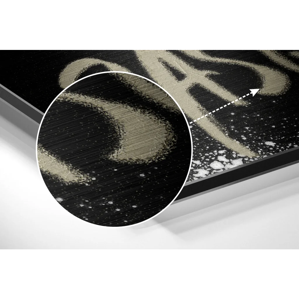 glass wall art Basquiat Brushed Aluminum Dibond Wall Art