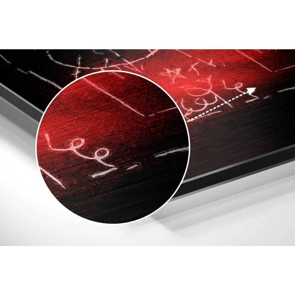 glass wall art Basquiat Brushed Aluminum Dibond Wall Art