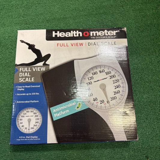Health o meter large oversize dial bathroom scale full view 330lb