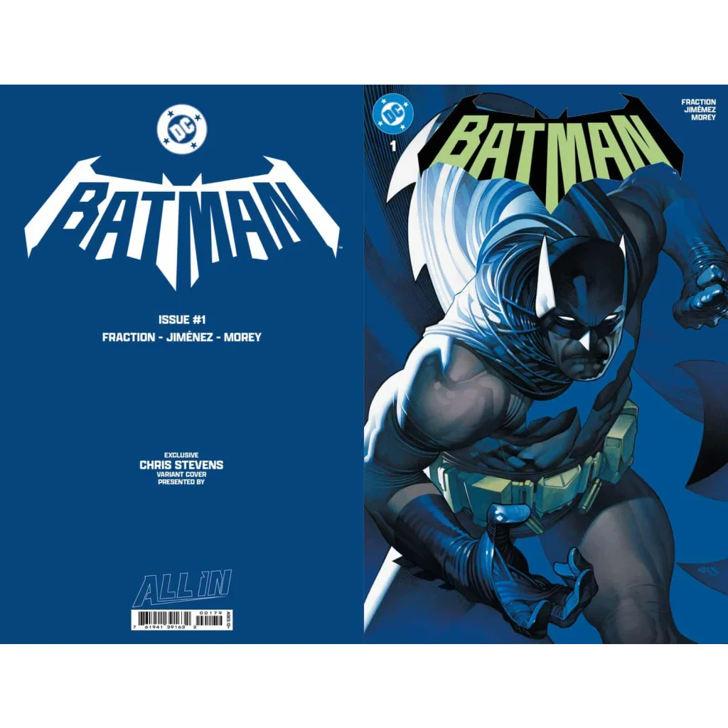 Batman comic book with blue cover by Jorge Jimenez and Matt Fraction for a bold new era