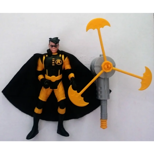 Bola Trap Robin 1994 Kenner Batman Animated Series action figure with cape and gun