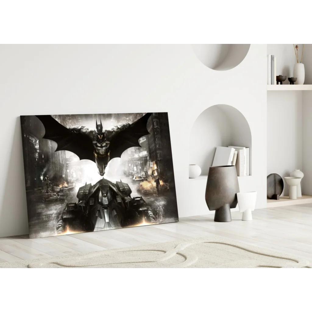 Batman Armored Suit canvas wall art print for your space