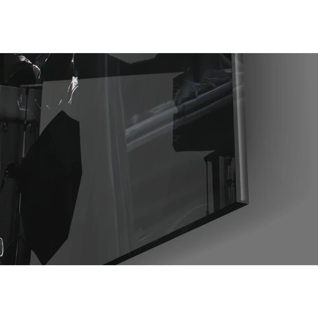 Batman black umbrella with silver reflective handle glass wall art