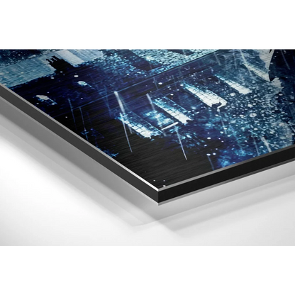 Batman Gotham City brushed aluminium dibond wall art print