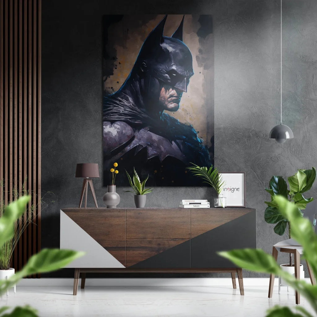 Batman Brushed Aluminum Dibond Wall Art