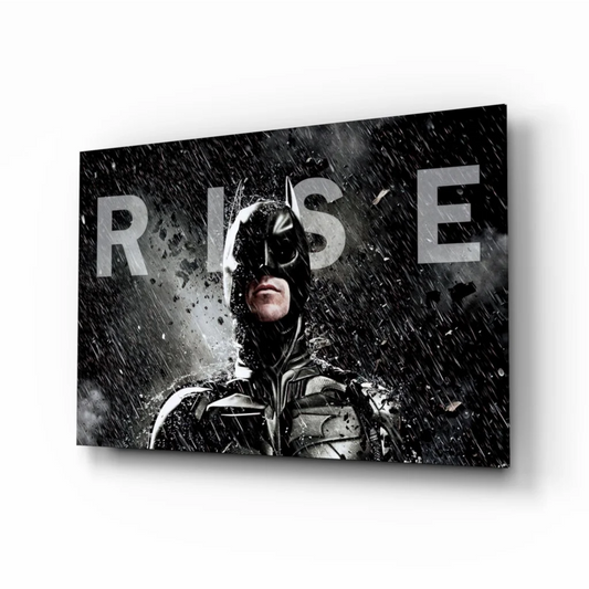 Batman Rise poster on epic Batman canvas wall art for home decor