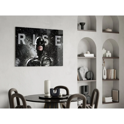 Batman Rise black and white poster canvas wall art for epic decor