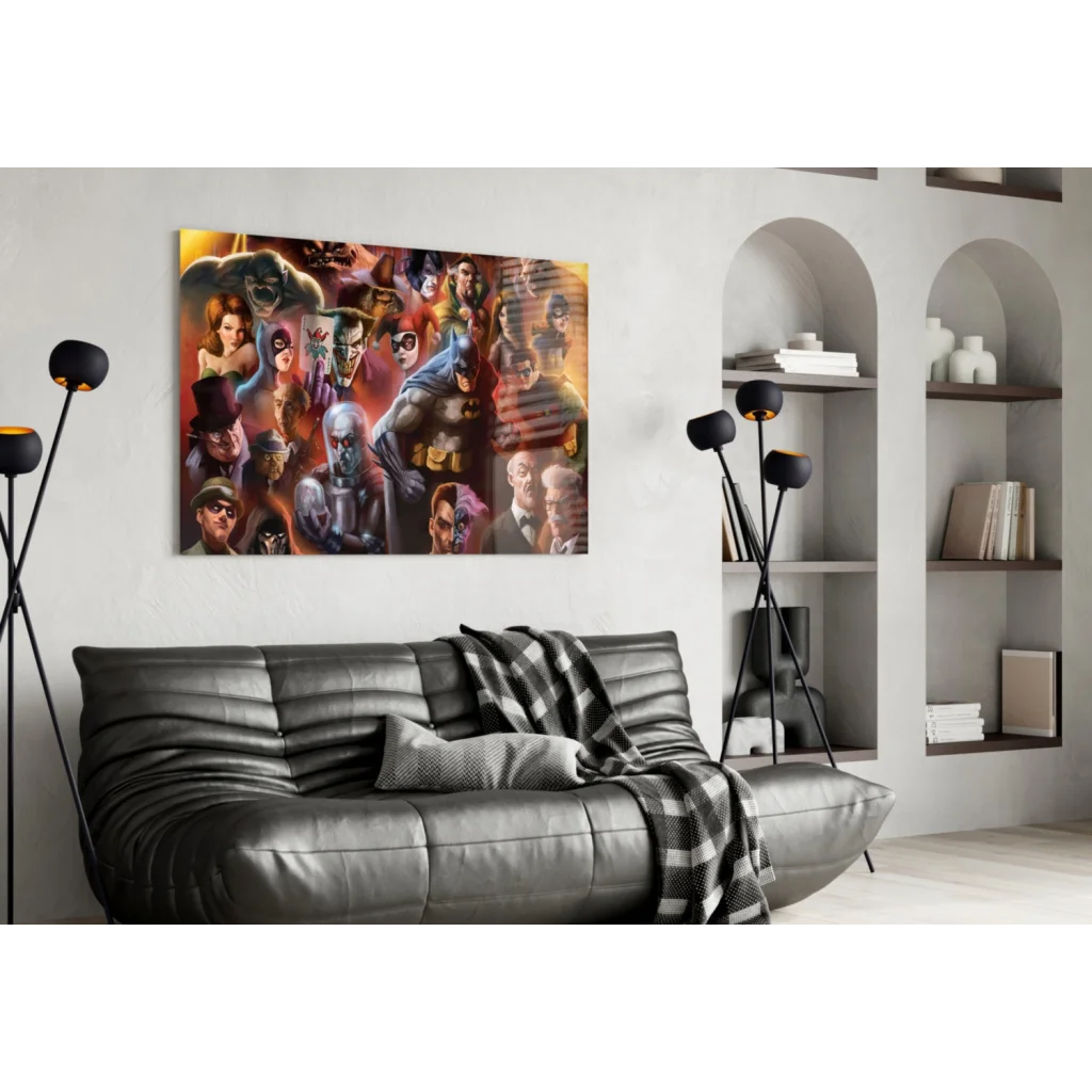 Epic DC Comics Heroes Canvas Wall Art Collection | Contemporary Home Wall Art | vintageantiquesgifts.com