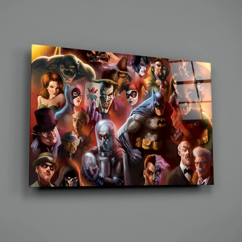 Epic DC Comics Heroes Canvas Wall Art Collection | Glass Wall Art Print | vintageantiquesgifts.com