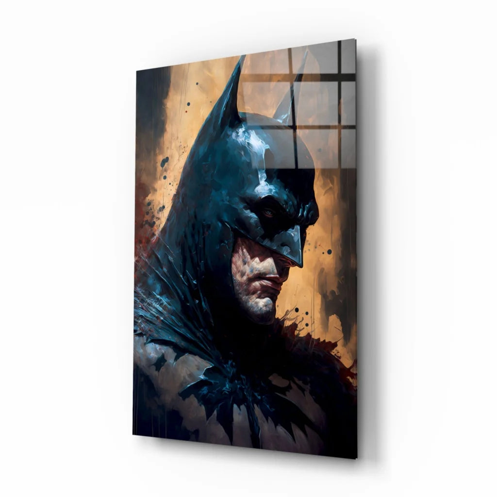 Batman glass wall art canvas print for epic home decor