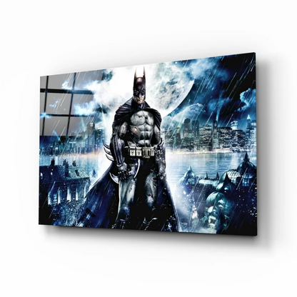 Batman Gotham Storm Glass Wall Art Canvas Print | Insigneart USA | vintageantiquesgifts.com