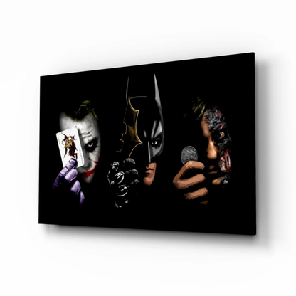 Epic Batman vs Joker Black Canvas Wall Art | Insigneart USA | vintageantiquesgifts.com