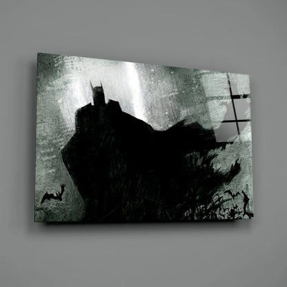 Batman silhouette canvas wall art for Dark Knight fans