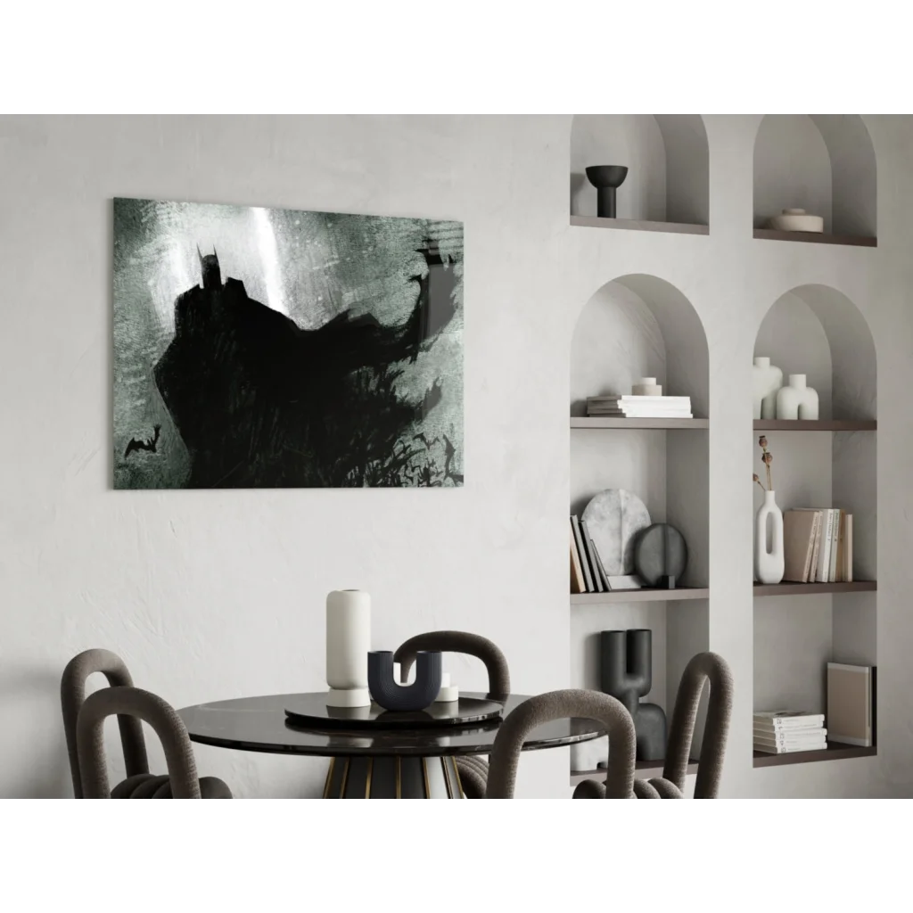 Batman silhouette canvas wall art for Dark Knight fans