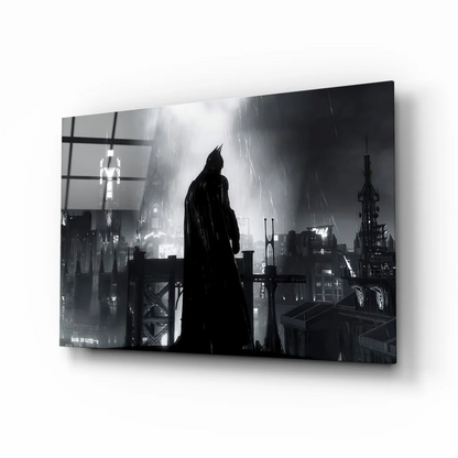 Batman silhouette canvas wall art print for home decor