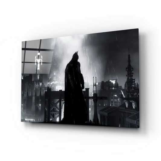 Batman silhouette canvas wall art print for home decor