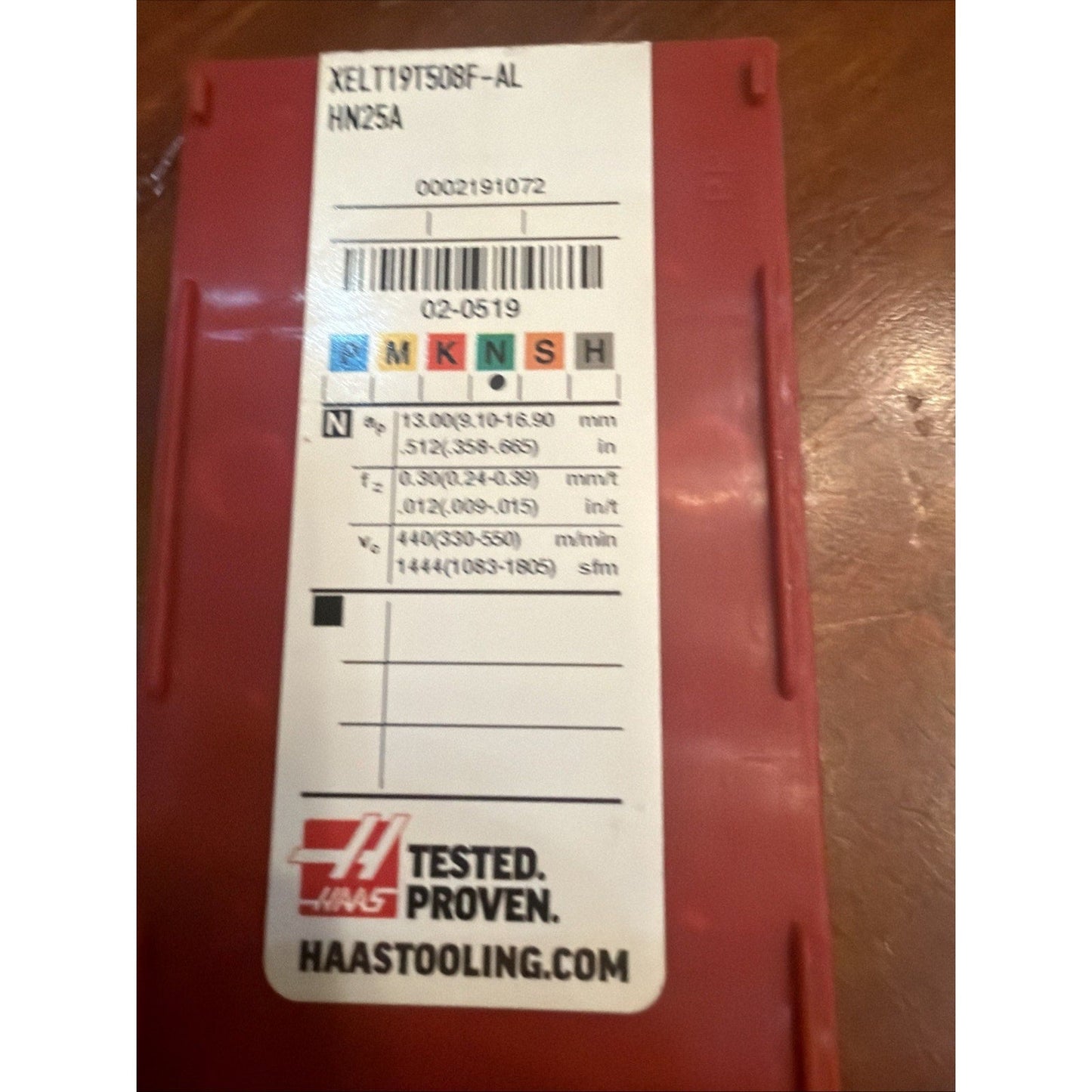 XELT19T508F-AL HN25A Carbide Inserts Full Pack Aluminum CNC Milling