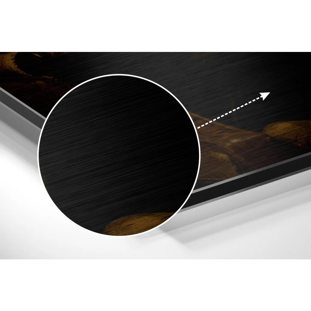 Bear as a Gentleman Brushed Aluminum Dibond Wall Art