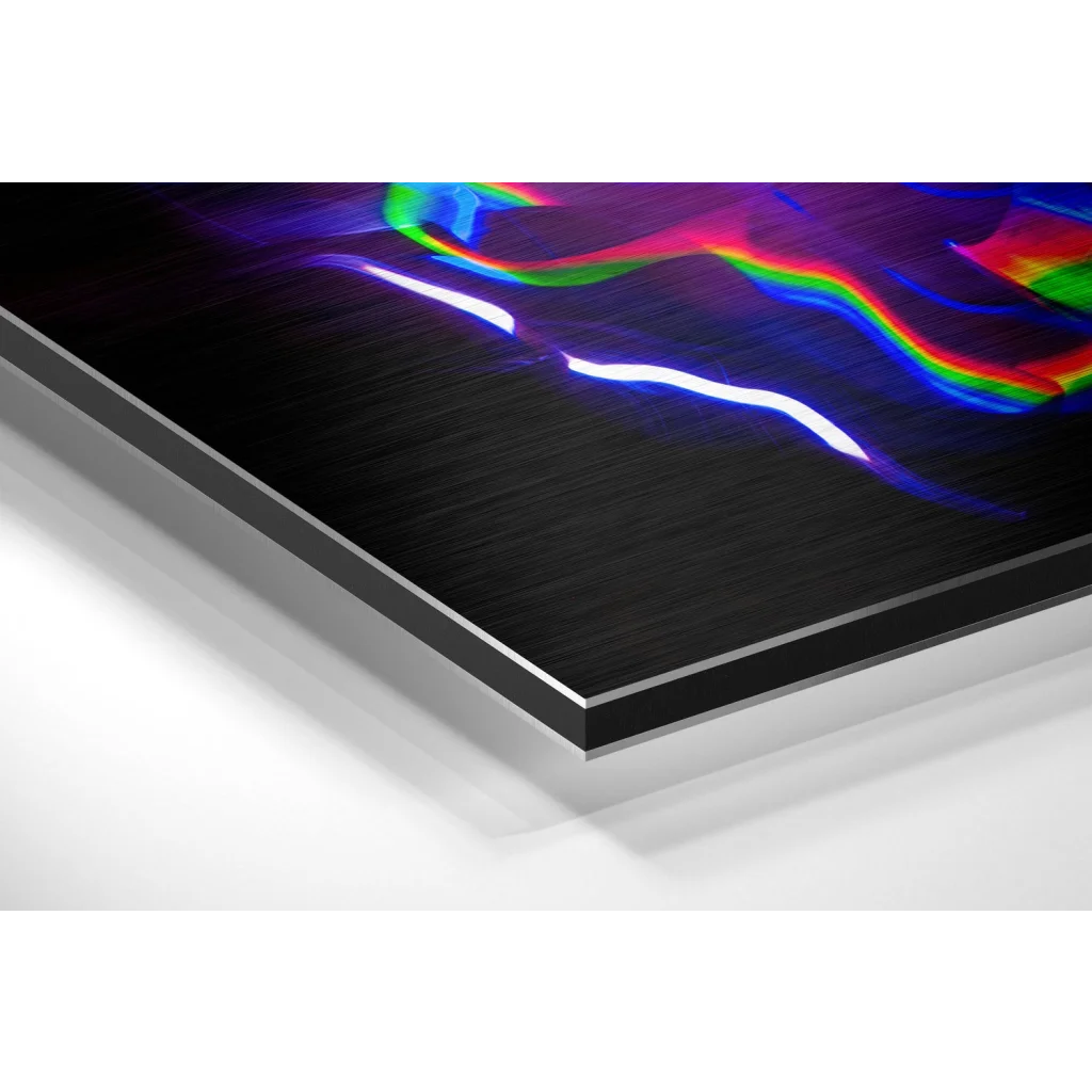 Stunning Rainbow Art on Brushed Aluminium Dibond Print | Glass Wall Art Print | vintageantiquesgifts.com