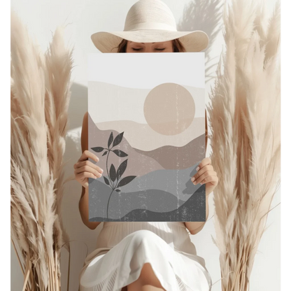 Insigne aluminum prints minimalist mountain landscape art