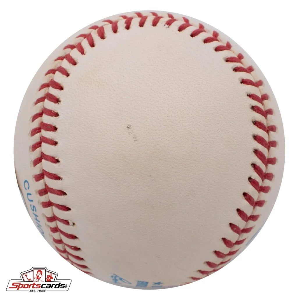 Incredible Ben Chapman signed baseball with red stitching and Beckett authentication