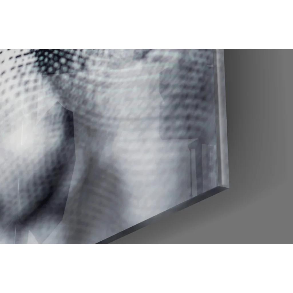 Black and white Benjamin Franklin currency engraving wall art canvas