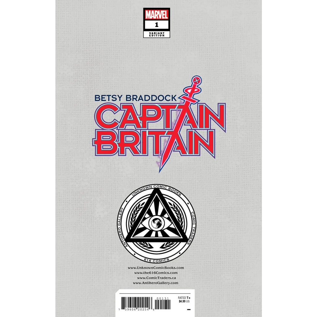Comic book featuring Betsy Braddock as Captain Britain by Tini Howard