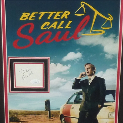 Deluxe framed Better Call Saul movie poster with Bob Odenkirk autograph