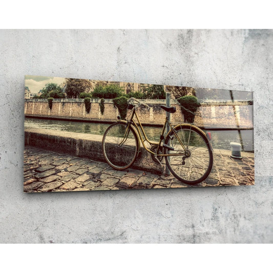 Vintage Bicycle Tempered Glass Art for Your Wall | Insigneart USA | vintageantiquesgifts.com