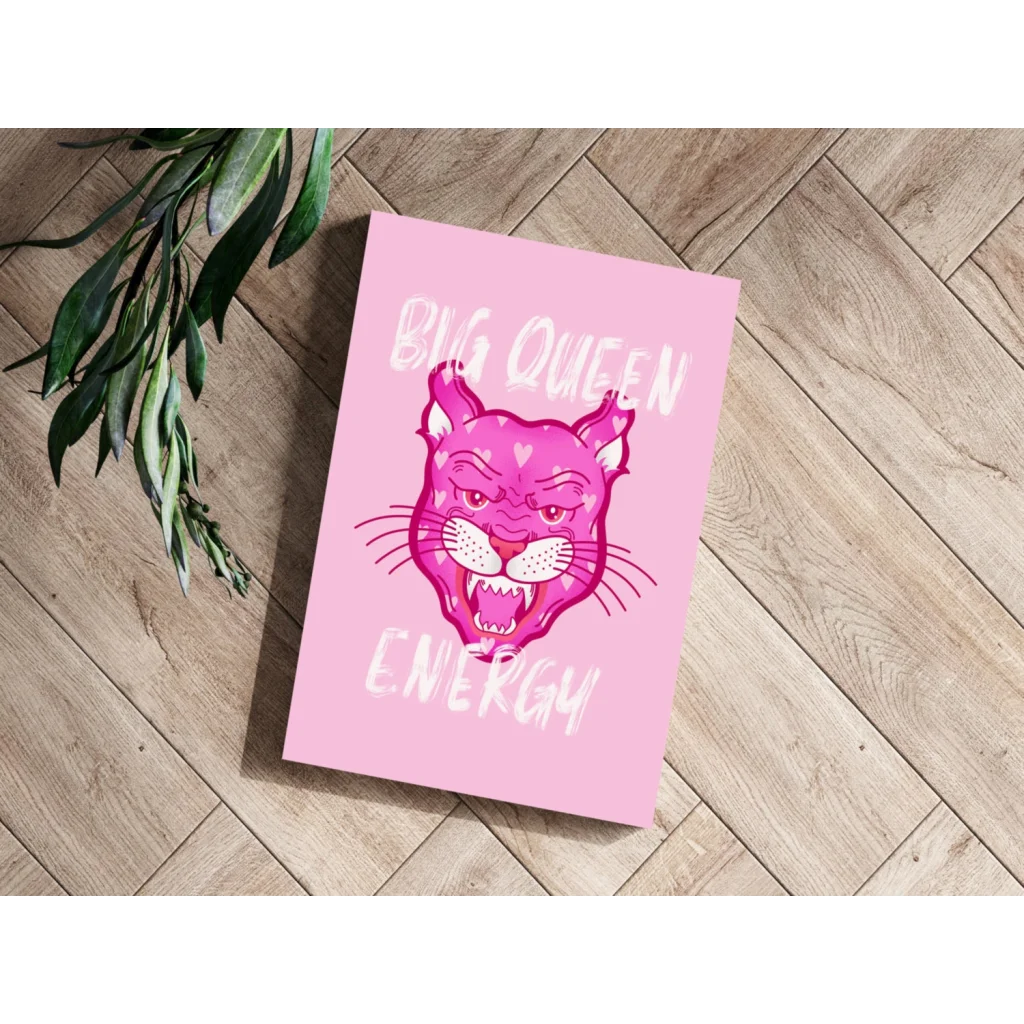 Pink panther big queen energy on insigne aluminum prints