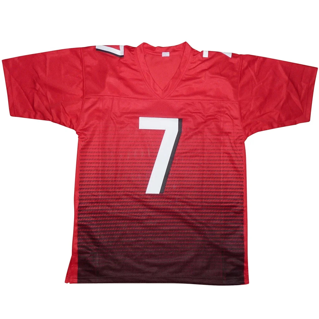 Bijan Robinson autographed red Atlanta jersey with white number 7