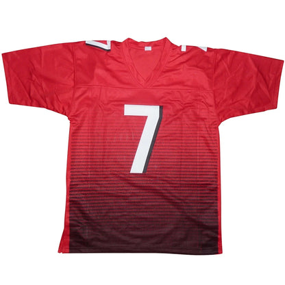 Bijan Robinson autographed red Atlanta jersey with white number 7