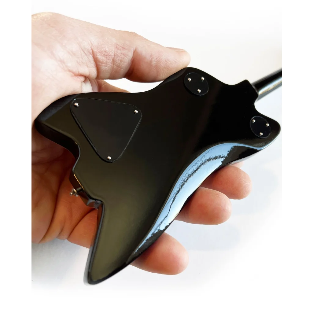 Billy F Gibbons Axe Heaven mini guitar with adjustable A-Frame stand